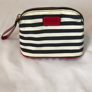 Sephora Makeup Striped Cosmetic Bag
